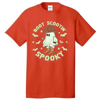 Funny Halloween Boot Scootin Spooky Cowboy Ghost Tall T-Shirt