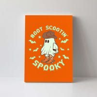 Funny Halloween Boot Scootin Spooky Cowboy Ghost Canvas