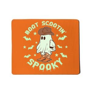 Funny Halloween Boot Scootin Spooky Cowboy Ghost Mousepad