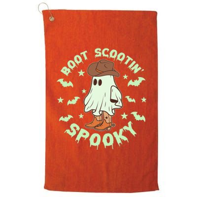 Funny Halloween Boot Scootin Spooky Cowboy Ghost Platinum Collection Golf Towel