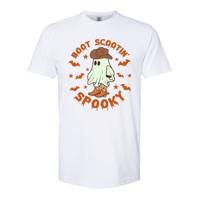 Funny Halloween Boot Scootin Spooky Cowboy Ghost Softstyle® CVC T-Shirt