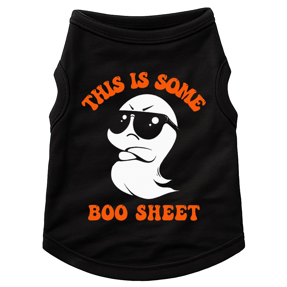 Funny Halloween Boo Ghost Costume This Is Some Boo Sheet Doggie Tank