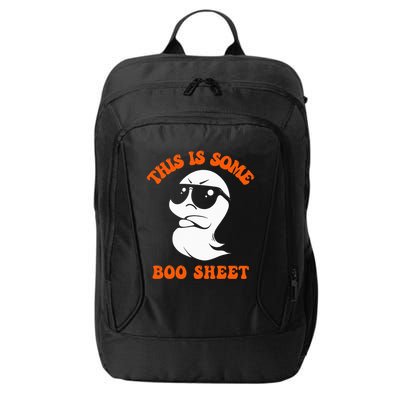 Funny Halloween Boo Ghost Costume This Is Some Boo Sheet City Backpack