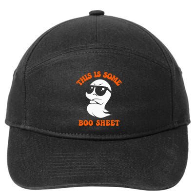Funny Halloween Boo Ghost Costume This Is Some Boo Sheet 7-Panel Snapback Hat