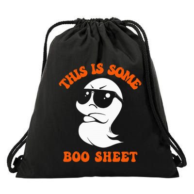 Funny Halloween Boo Ghost Costume This Is Some Boo Sheet Drawstring Bag