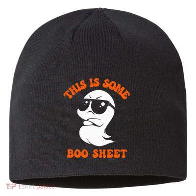 Funny Halloween Boo Ghost Costume This Is Some Boo Sheet Sustainable Beanie