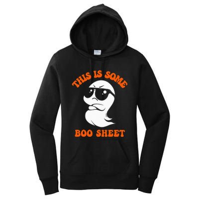 Funny Halloween Boo Ghost Costume This Is Some Boo Sheet Women's Pullover Hoodie