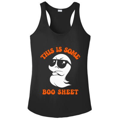Funny Halloween Boo Ghost Costume This Is Some Boo Sheet Ladies PosiCharge Competitor Racerback Tank
