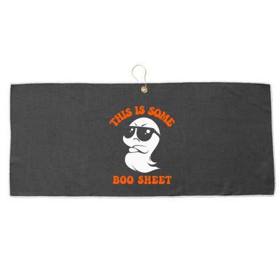 Funny Halloween Boo Ghost Costume This Is Some Boo Sheet Large Microfiber Waffle Golf Towel