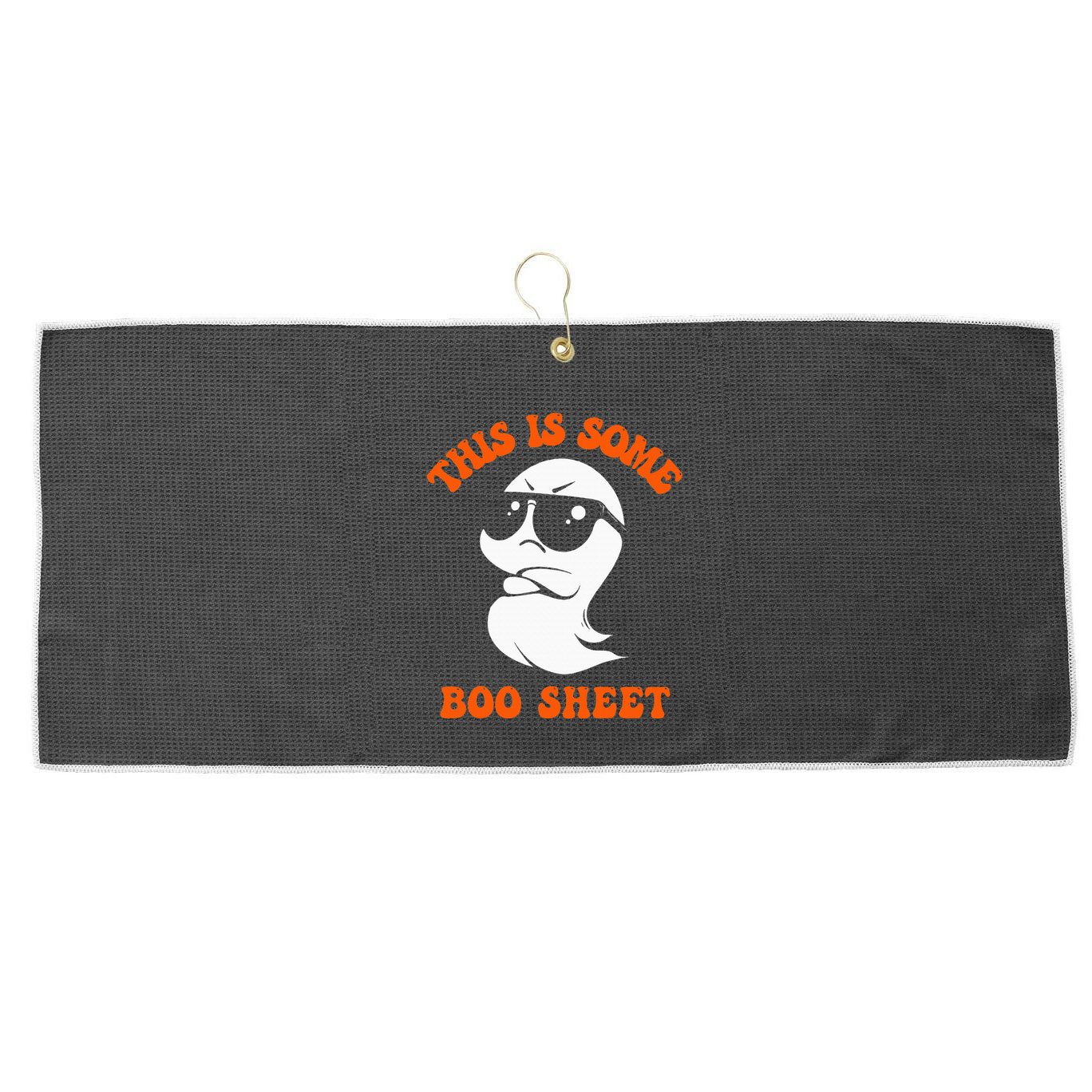 Funny Halloween Boo Ghost Costume This Is Some Boo Sheet Large Microfiber Waffle Golf Towel