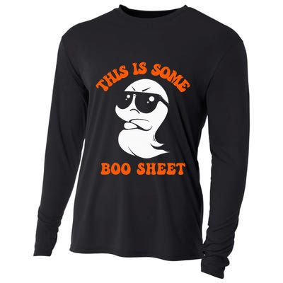 Funny Halloween Boo Ghost Costume This Is Some Boo Sheet Cooling Performance Long Sleeve Crew