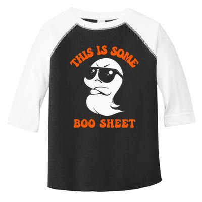 Funny Halloween Boo Ghost Costume This Is Some Boo Sheet Toddler Fine Jersey T-Shirt