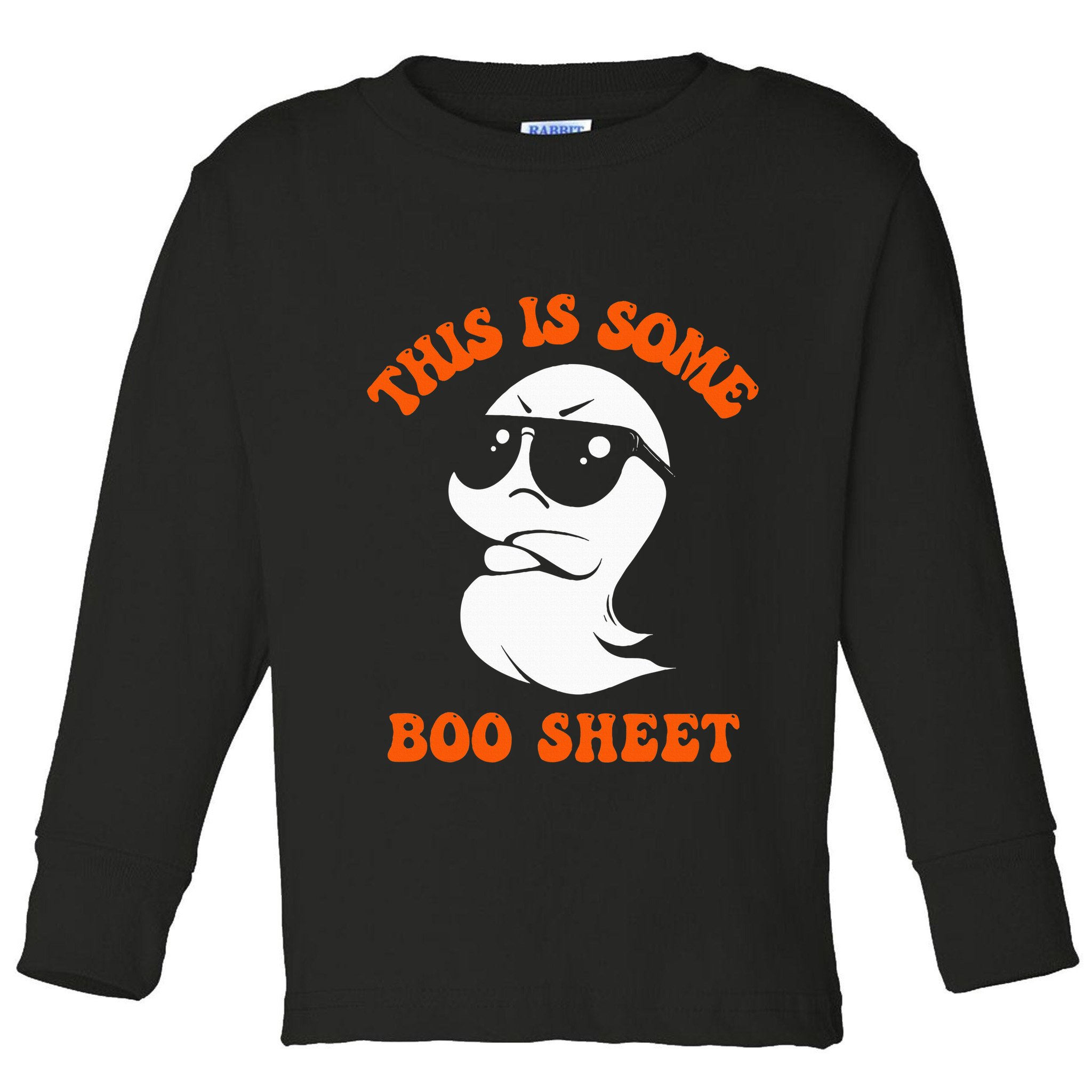 Funny Halloween Boo Ghost Costume This Is Some Boo Sheet Toddler Long Sleeve Shirt