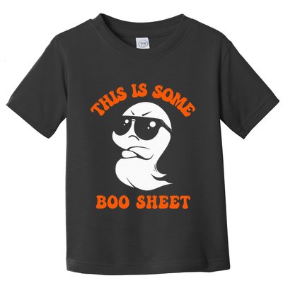 Funny Halloween Boo Ghost Costume This Is Some Boo Sheet Toddler T-Shirt