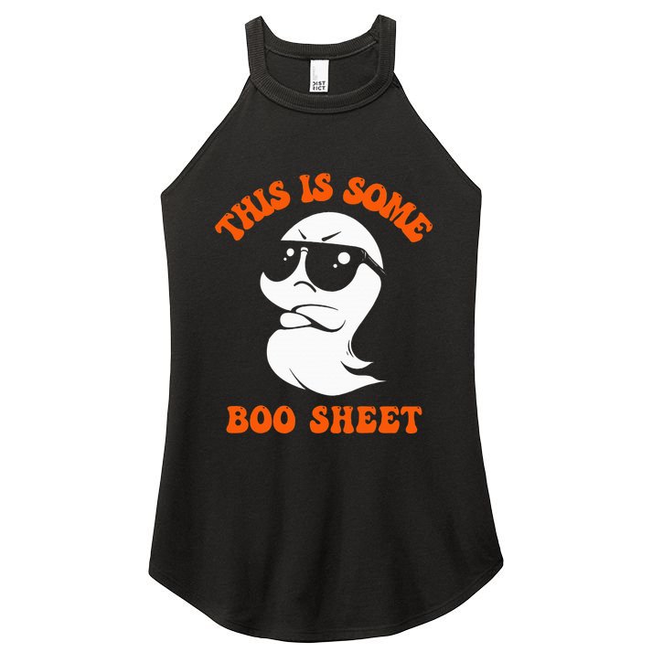 Funny Halloween Boo Ghost Costume This Is Some Boo Sheet Women's Perfect Tri Rocker Tank