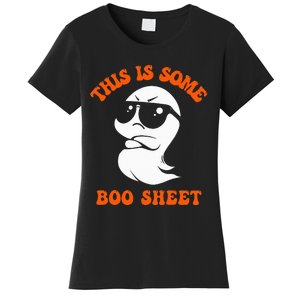 Funny Halloween Boo Ghost Costume This Is Some Boo Sheet Women's T-Shirt