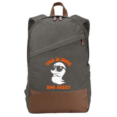 Funny Halloween Boo Ghost Costume This Is Some Boo Sheet Cotton Canvas Backpack