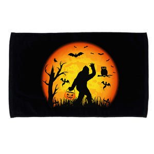 Funny Halloween Bigfoot Halloween Costume Bigfoot Pumpkin Microfiber Hand Towel