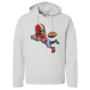 Football Halloween Boy Skeleton Halloween Performance Fleece Hoodie