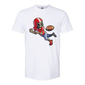 Football Halloween Boy Skeleton Halloween Softstyle CVC T-Shirt