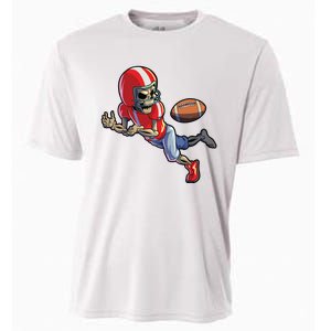 Football Halloween Boy Skeleton Halloween Cooling Performance Crew T-Shirt