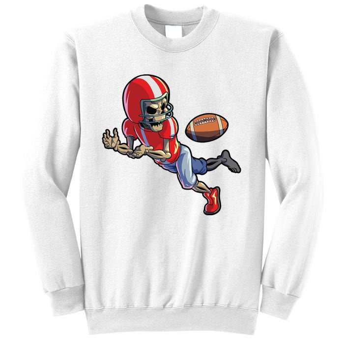 Football Halloween Boy Skeleton Halloween Sweatshirt