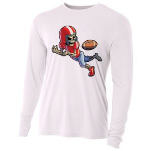 Football Halloween Boy Skeleton Halloween Cooling Performance Long Sleeve Crew