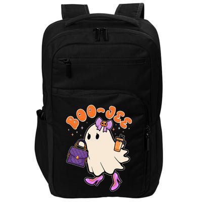 Funny Halloween BooJee Bougie Ghost Girl Impact Tech Backpack