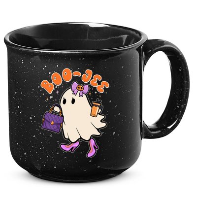 Funny Halloween BooJee Bougie Ghost Girl 15oz Campfire Ceramic Mug