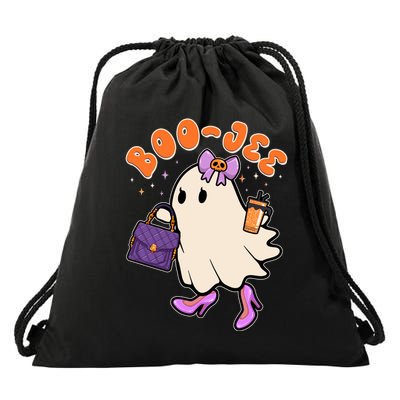 Funny Halloween BooJee Bougie Ghost Girl Drawstring Bag