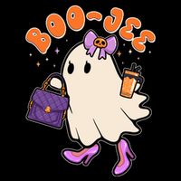 Funny Halloween BooJee Bougie Ghost Girl Polo