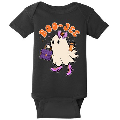 Funny Halloween BooJee Bougie Ghost Girl Baby Bodysuit