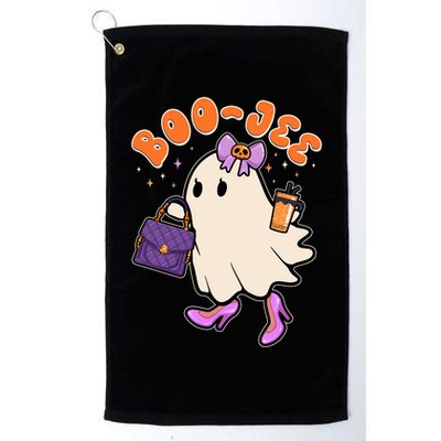 Funny Halloween BooJee Bougie Ghost Girl Golf Towel