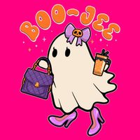 Funny Halloween BooJee Bougie Ghost Girl T-Shirt