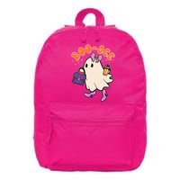 Funny Halloween BooJee Bougie Ghost Girl 16 in Basic Backpack