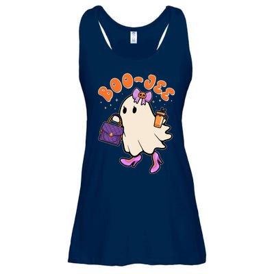 Funny Halloween BooJee Bougie Ghost Girl Ladies Essential Flowy Tank