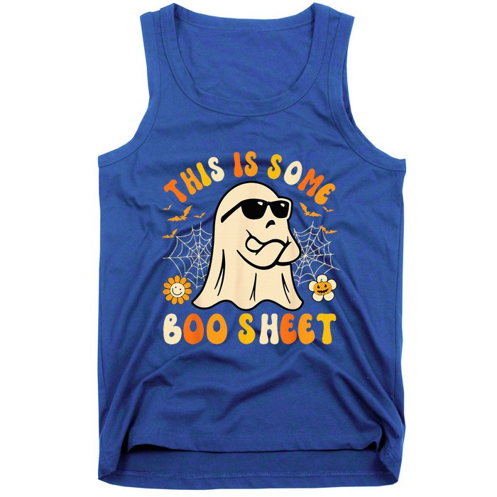 Funny Halloween Boo Ghost Costume This Is Some Boo Sheet Tank Top