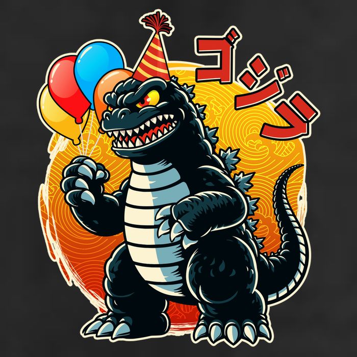 Funny Happy Birthday Japanese Kaiju Monster Adult Drive Performance Visor