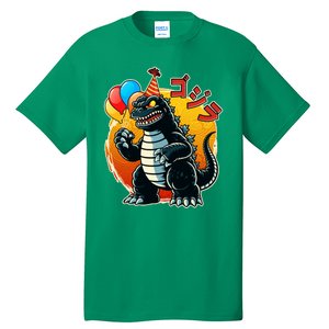 Funny Happy Birthday Japanese Kaiju Monster Tall T-Shirt