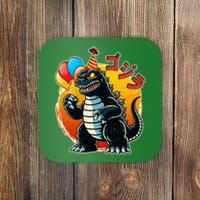 Funny Happy Birthday Japanese Kaiju Monster Coaster