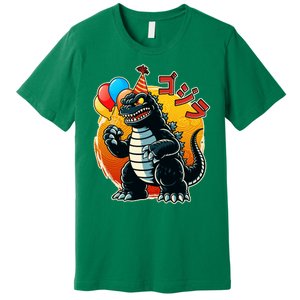 Funny Happy Birthday Japanese Kaiju Monster Premium T-Shirt