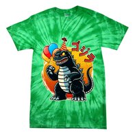 Funny Happy Birthday Japanese Kaiju Monster Tie-Dye T-Shirt