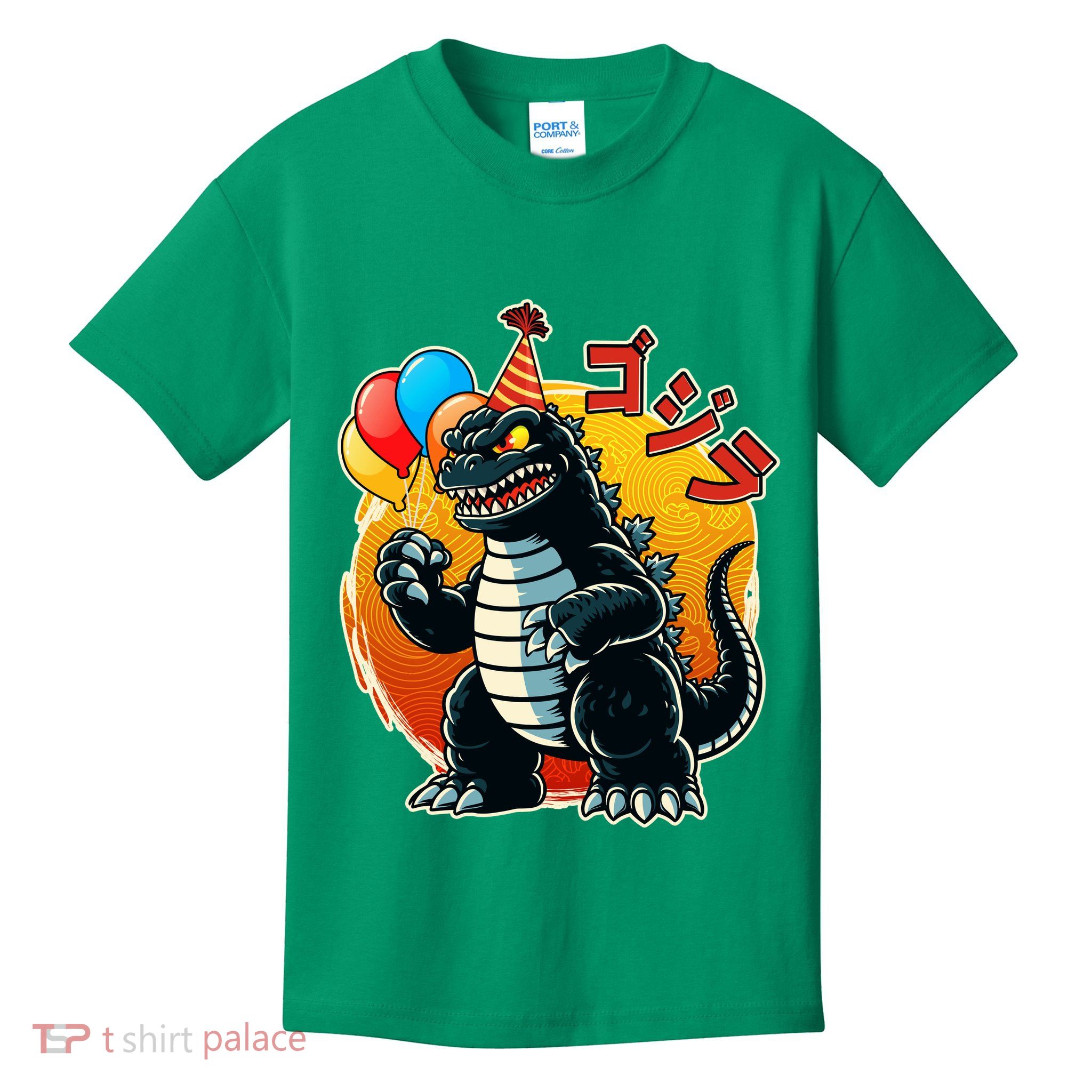 Funny Happy Birthday Japanese Kaiju Monster Kids T-Shirt