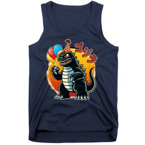 Funny Happy Birthday Japanese Kaiju Monster Tank Top