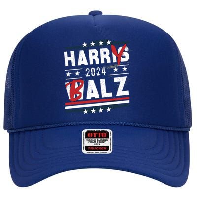 Funny Harry Balz Gift High Crown Mesh Back Trucker Hat