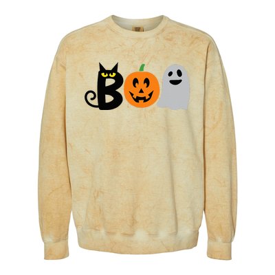 Funny Halloween BOO Pumpkins Costume Colorblast Crewneck Sweatshirt