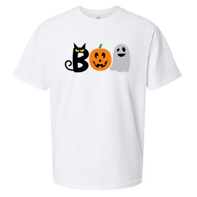 Funny Halloween BOO Pumpkins Costume Sueded Cloud Jersey T-Shirt