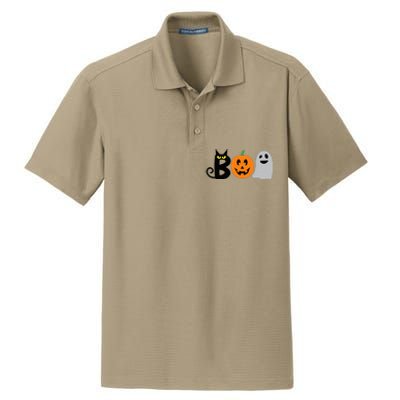 Funny Halloween BOO Pumpkins Costume Dry Zone Grid Polo