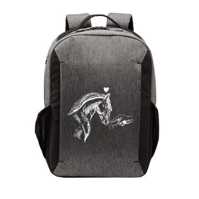 Funny Hand Boop On A HorseS Nose Funny Horse Lover Long Sleeve Vector Backpack