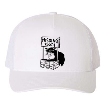 Funny Hissing Booth Kitten Kitty Cat Furmom Furdad Yupoong Adult 5-Panel Trucker Hat